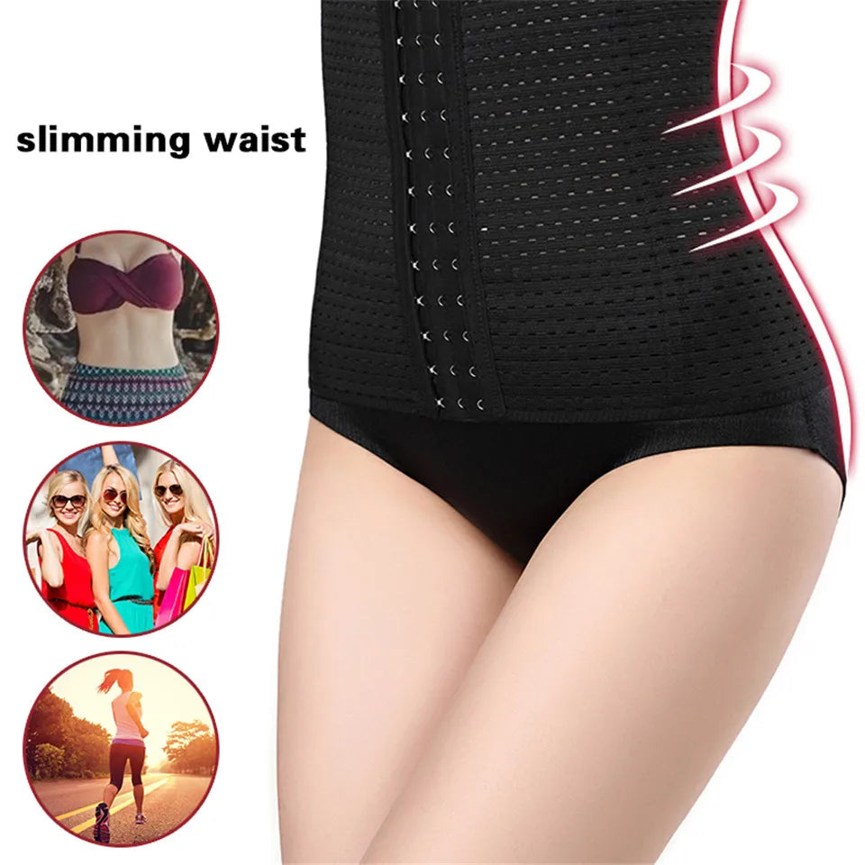 Original Colombian Girdles For Women Mesh Waist Trainer Bustier Belly Shaping Waist Cincher Tummy Reductive Shapewear