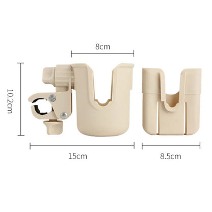 Phone Cup Holder for Baby Carriage 360 Rotate Coffee Milk Water Bottle Support Adjustable Baby Pram Stroller Accessories