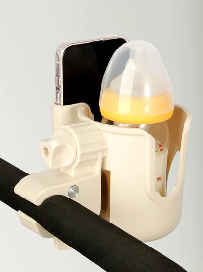 Phone Cup Holder for Baby Carriage 360 Rotate Coffee Milk Water Bottle Support Adjustable Baby Pram Stroller Accessories